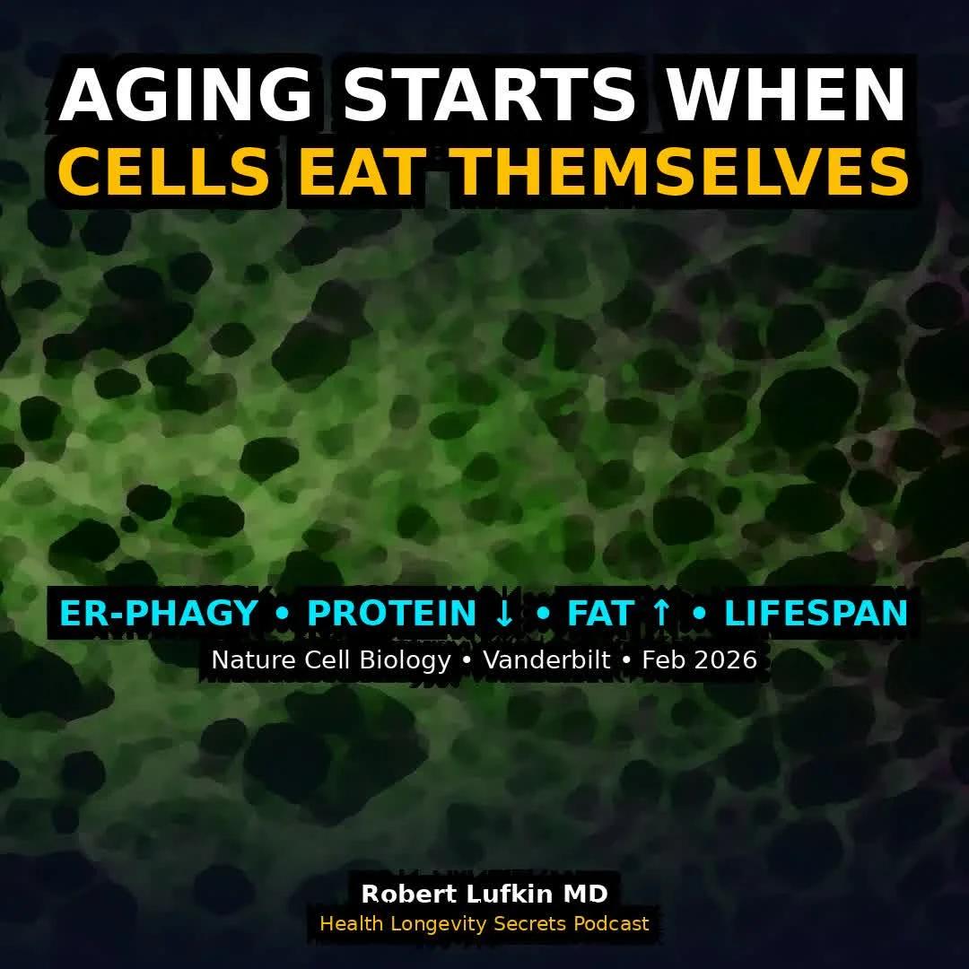 Aging Cells Self‑Destruct via ER‑phagy Early