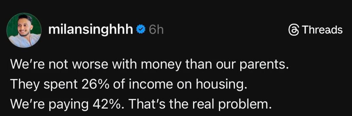 Spending 42%+ on Housing Signals Financial Trouble