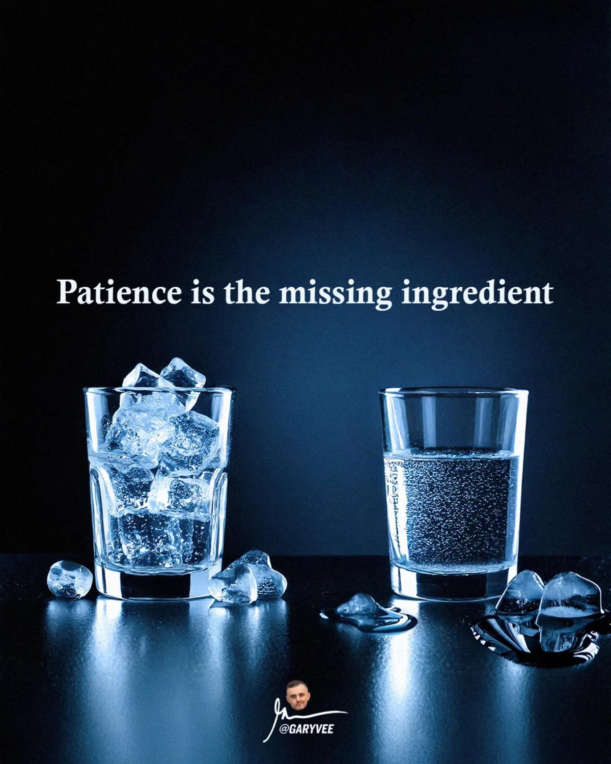 Rushing Kills Results; Patience Reveals the Point