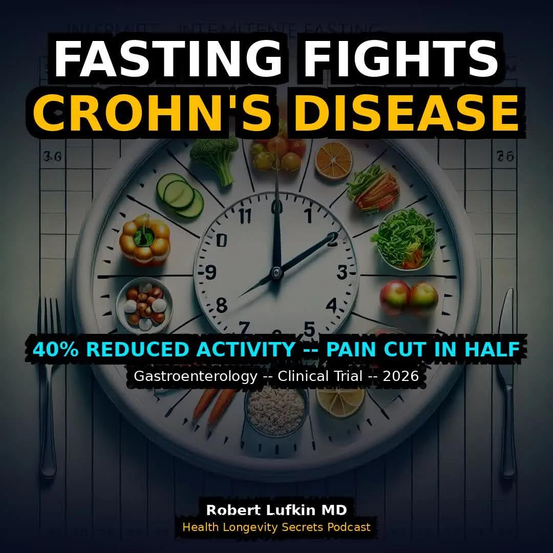 Intermittent Fasting Cuts Crohn’s Disease Activity by 40%