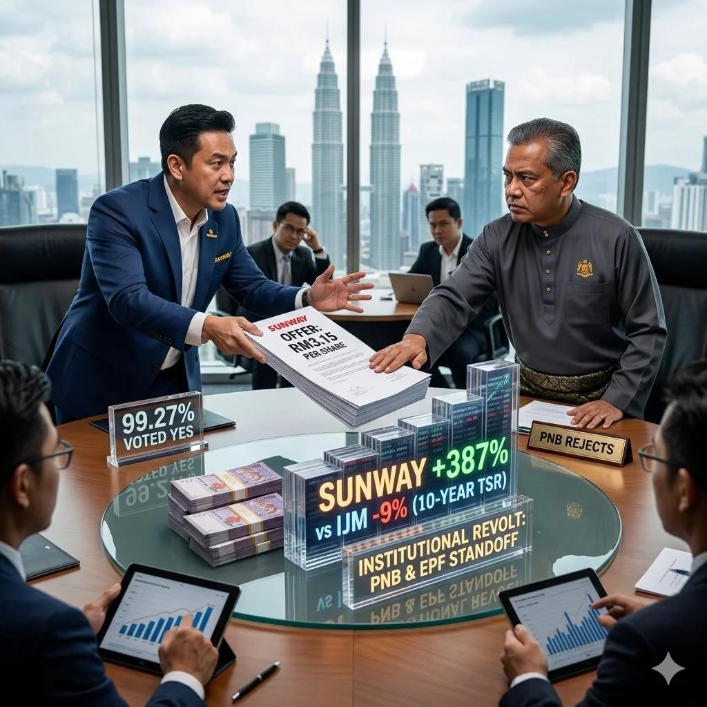 Sunway's 387% Surge Beats IJM's 9% Loss