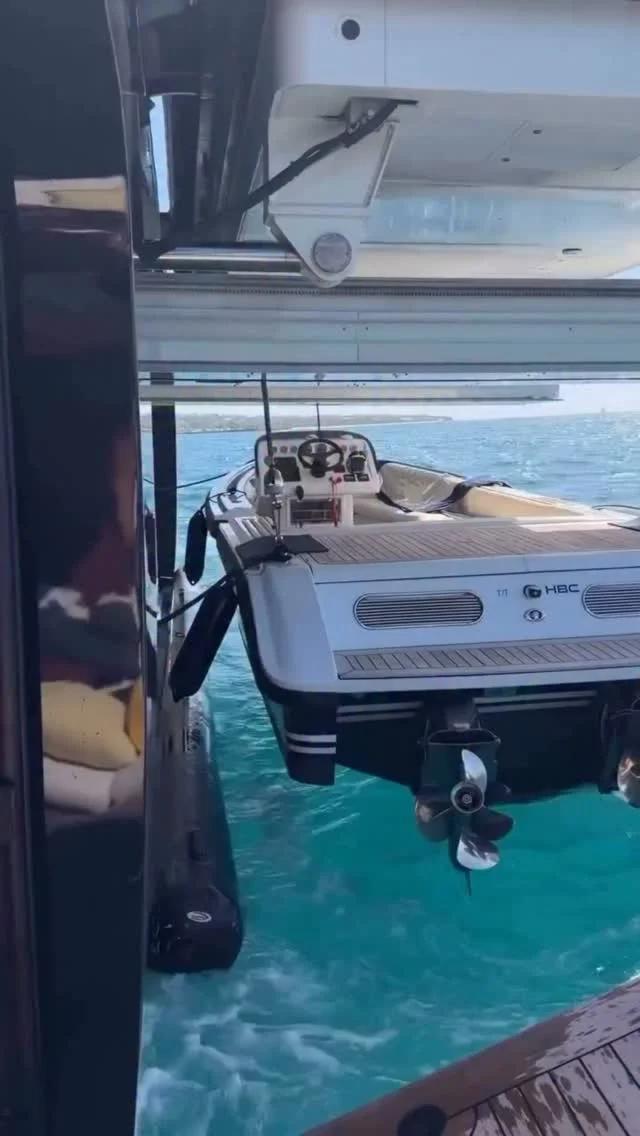 Mega Yacht Features Its Own Boat Garage