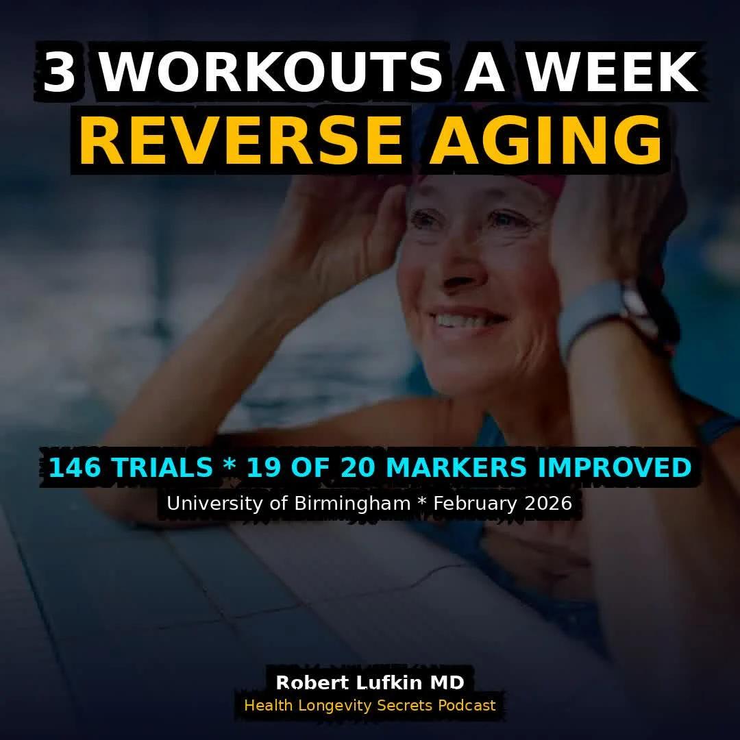 Three Weekly Workouts Reverse Biological Aging, Study Shows