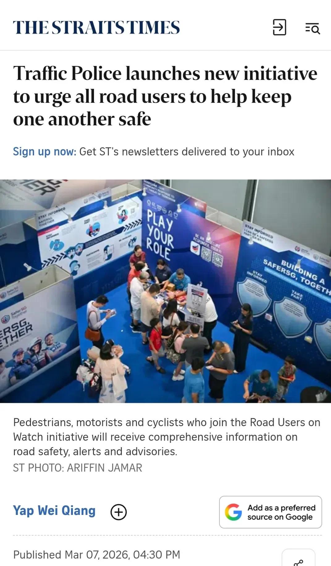 Singapore's Road Deaths Surge: Daily Near‑Misses Warn