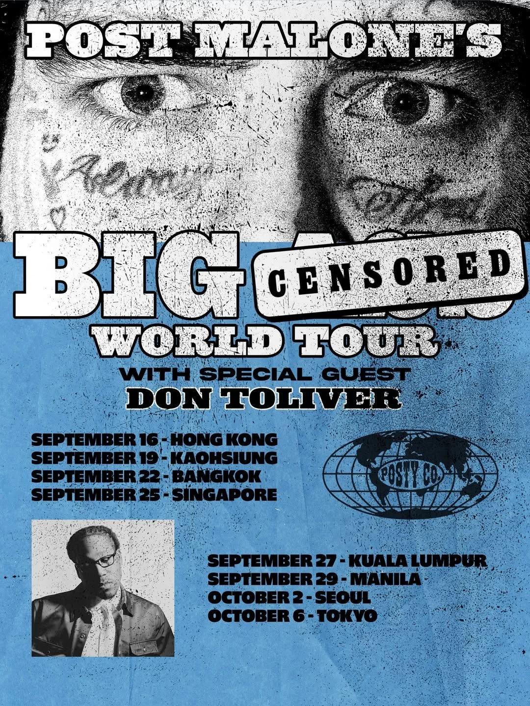 Post Malone Announces Hong Kong Stadium Show – Presale Starts April