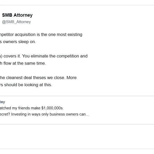 Acquire Competitors with SBA 7(a) for Cash Flow