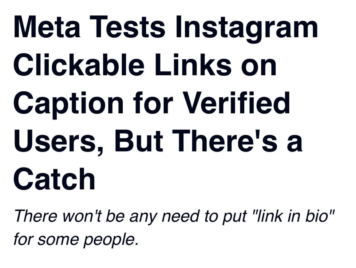 Clickable Caption Links Are Optional; Stick with Bio