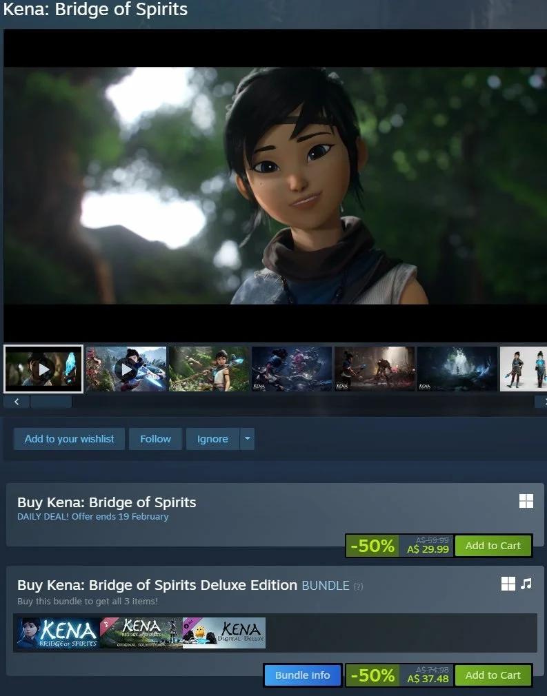 Kena Bridge of Spirits 50% Off Until Feb 19