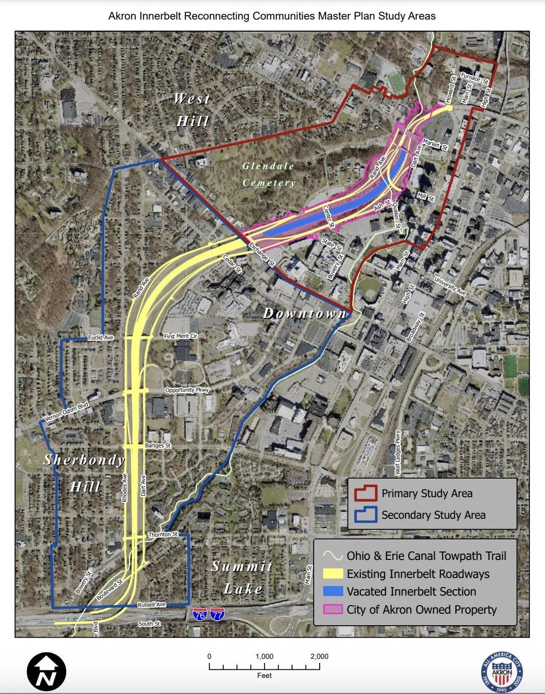 Akron to Replace Unused Freeway with 4,500 Homes