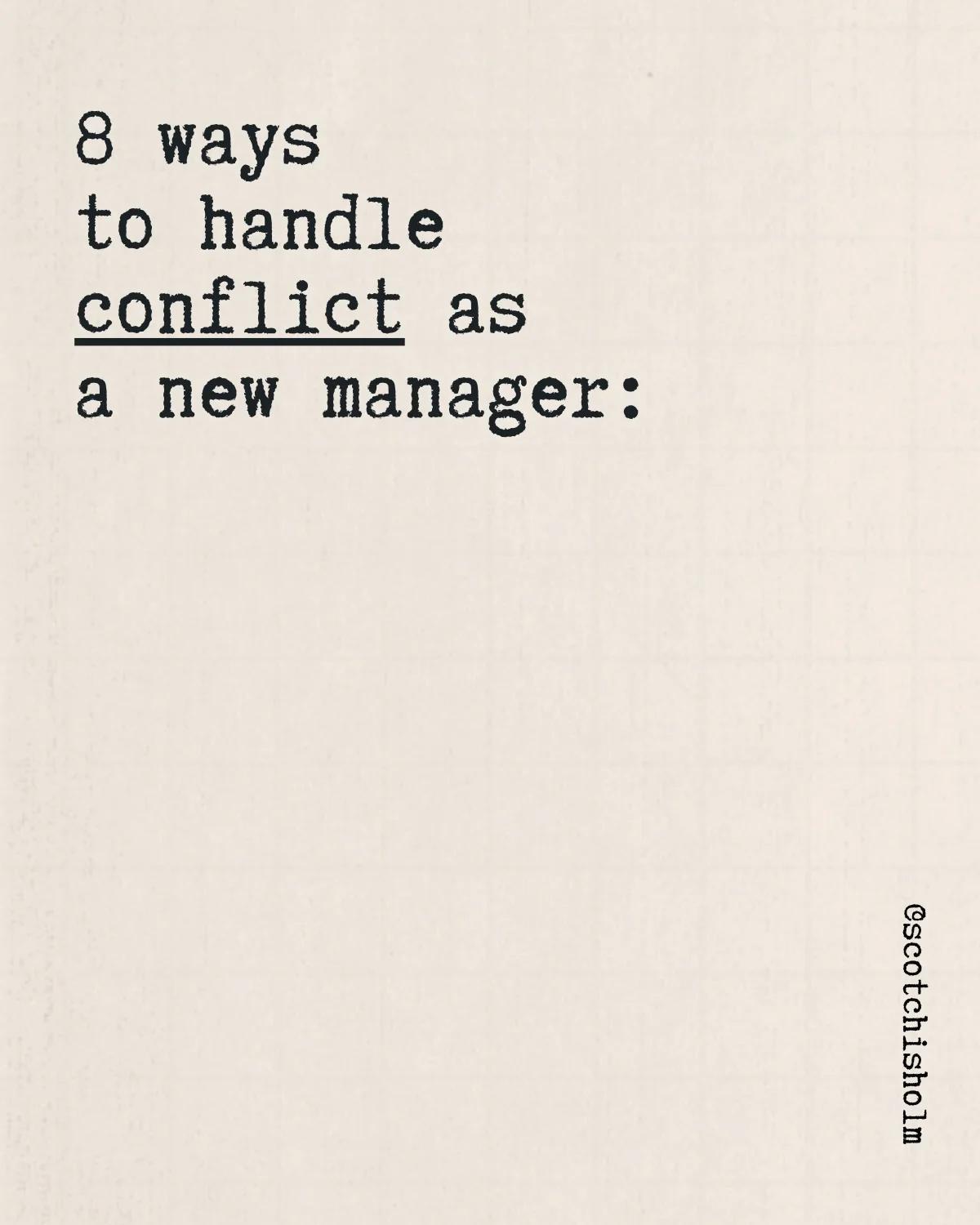 Avoiding Conflict Lets Problems Fester, Not Heal