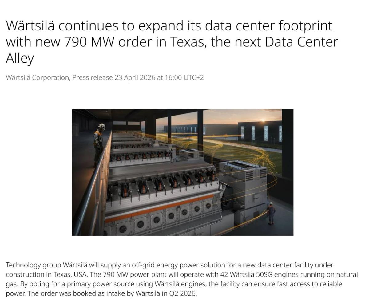 Wärtsilä's New Gas Turbine Emits Grid‑level Pollution