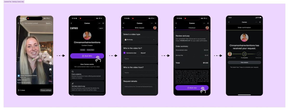 TikTok Teams with Cameo for Creator Video Requests