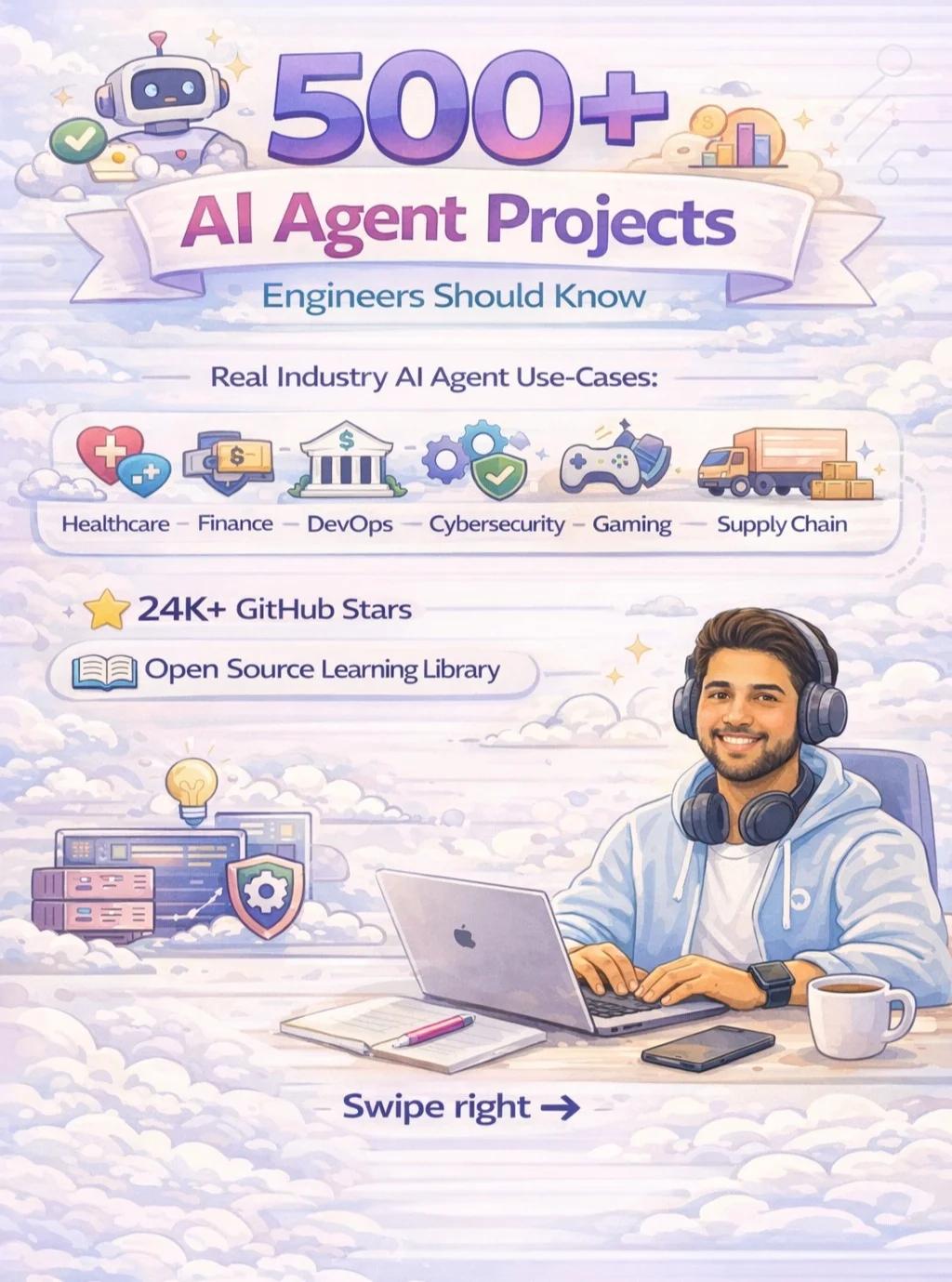 500+ Real-World AI Agent Projects in Open‑Source Library
