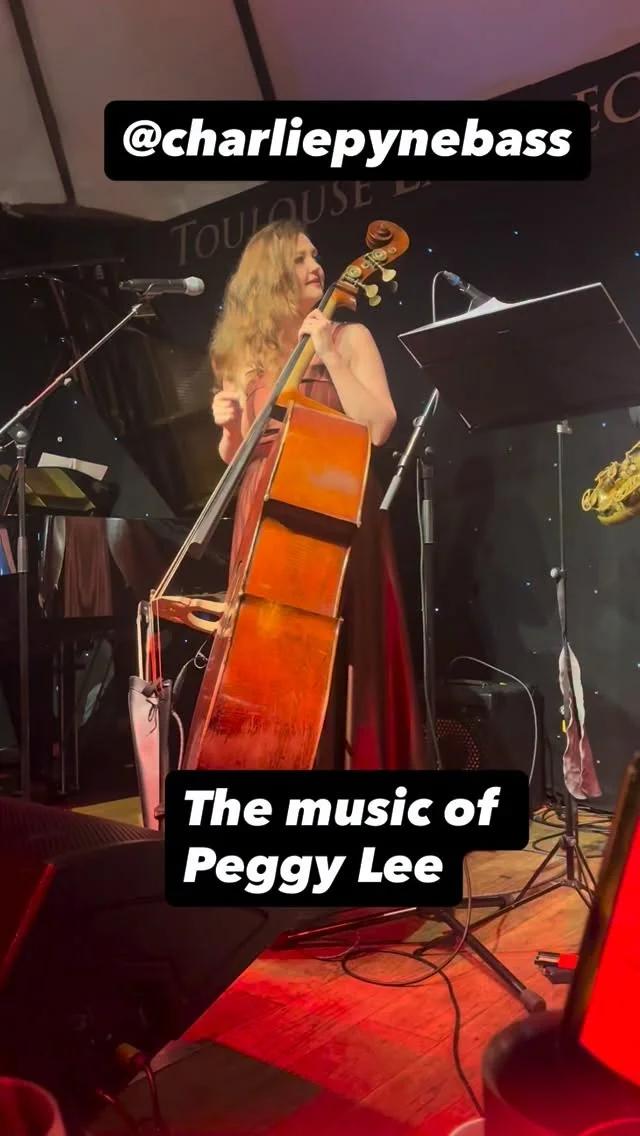 Charlie Pyne Bass Delivers Stunning Peggy Lee Tribute