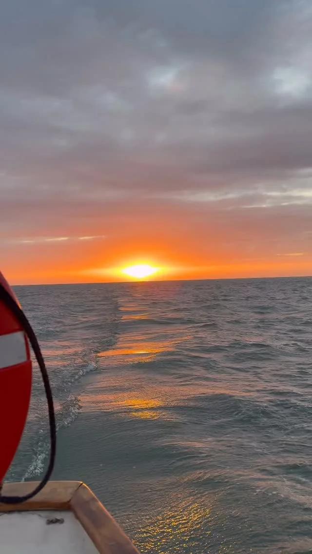 Sunset Splendor Over Ocracoke's Remote Island Waters