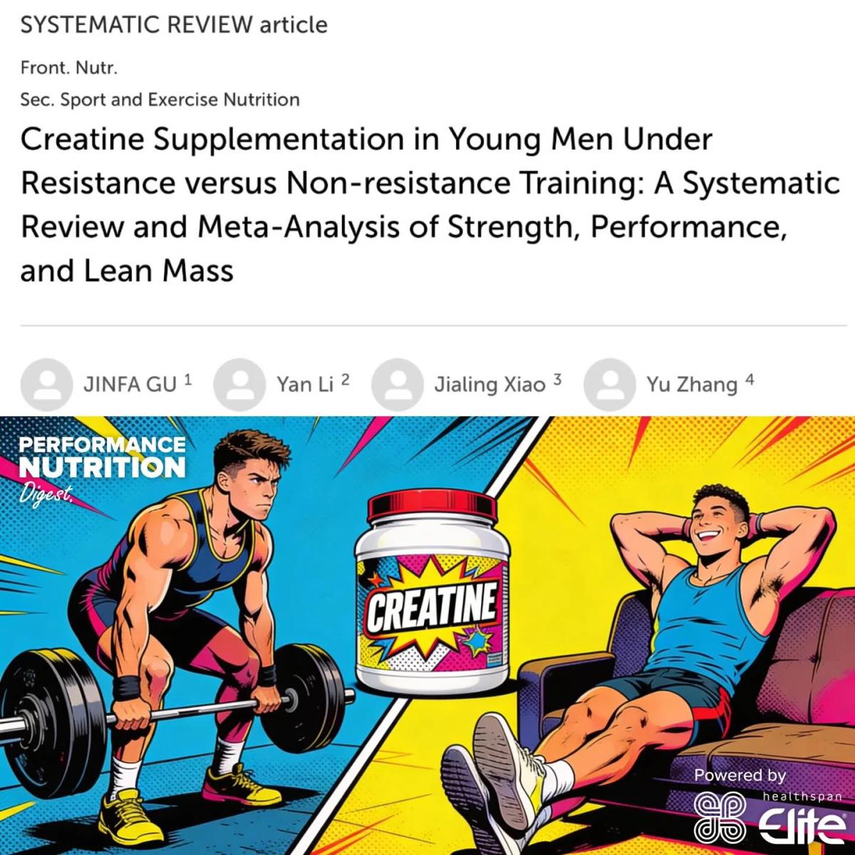 Creatine Boosts Muscle only with Resistance Training