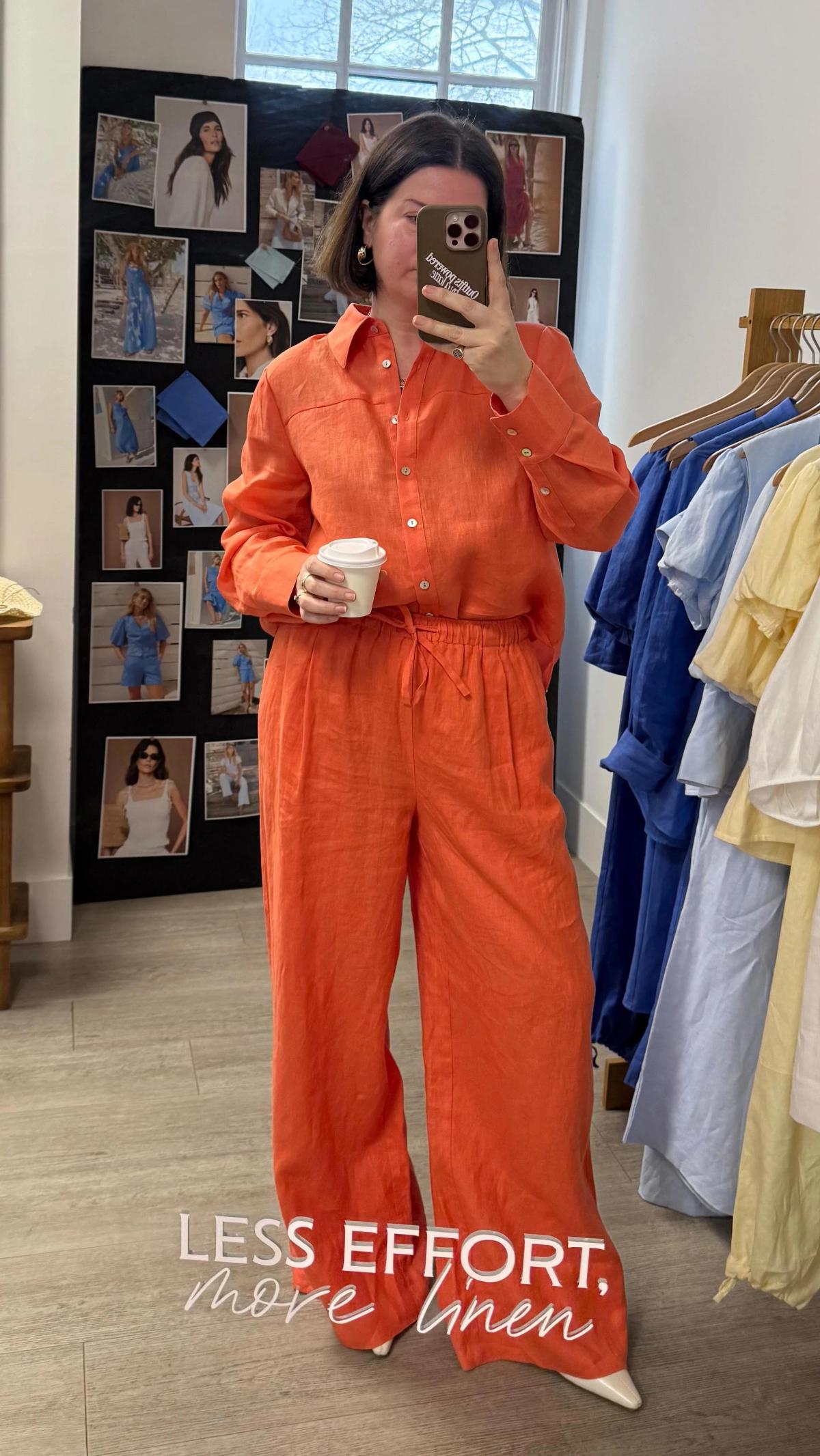 Orange Linen Arrives; Just Waiting for Sunny Britain