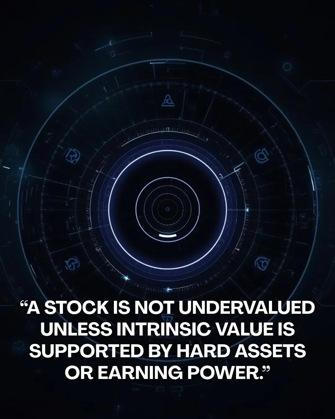 True Value Requires Assets or Earnings, Not Low Price