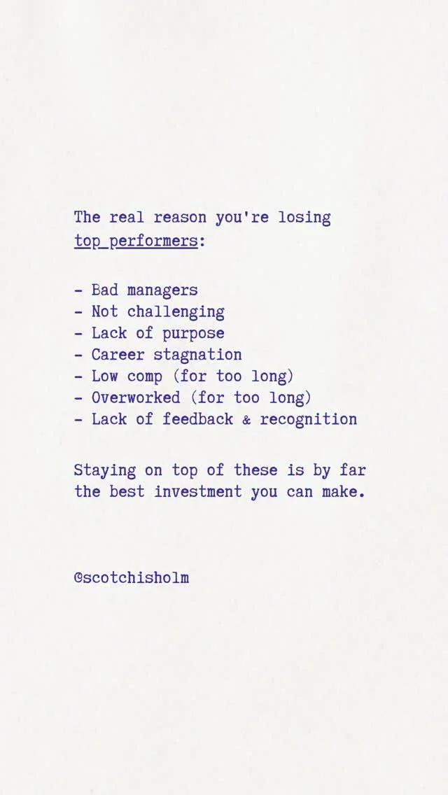 A‑Players Quit for Hidden Reasons, Not Just Money