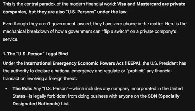 US Sanctions Expose Risk of Single‑government Payment Systems