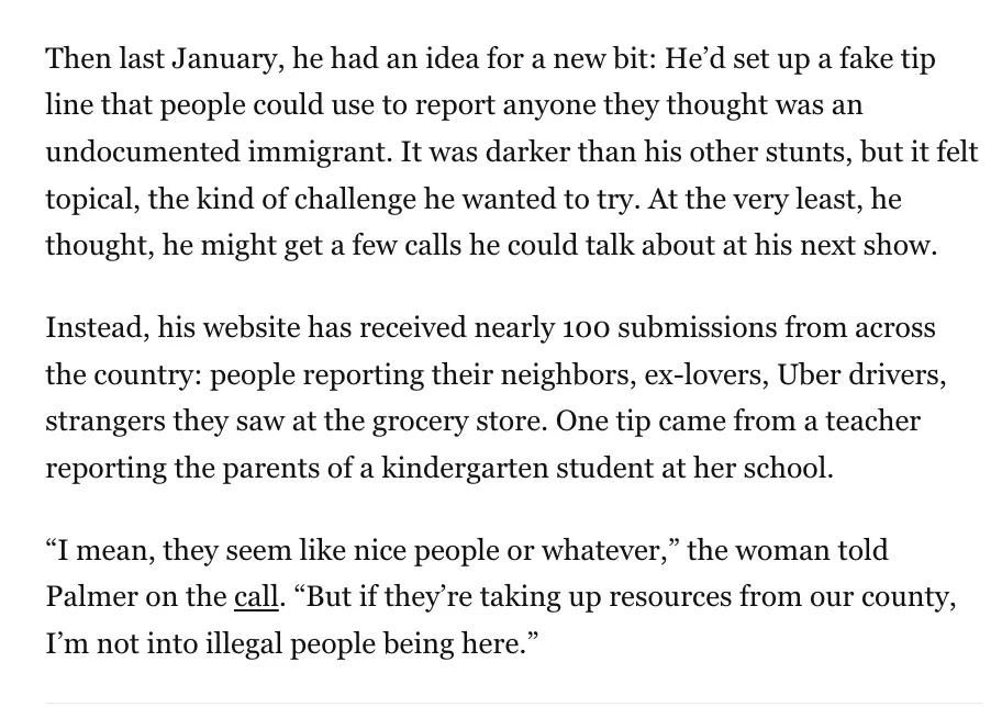 Fake ICE Tip Line Reveals Widespread Fear and Paranoia