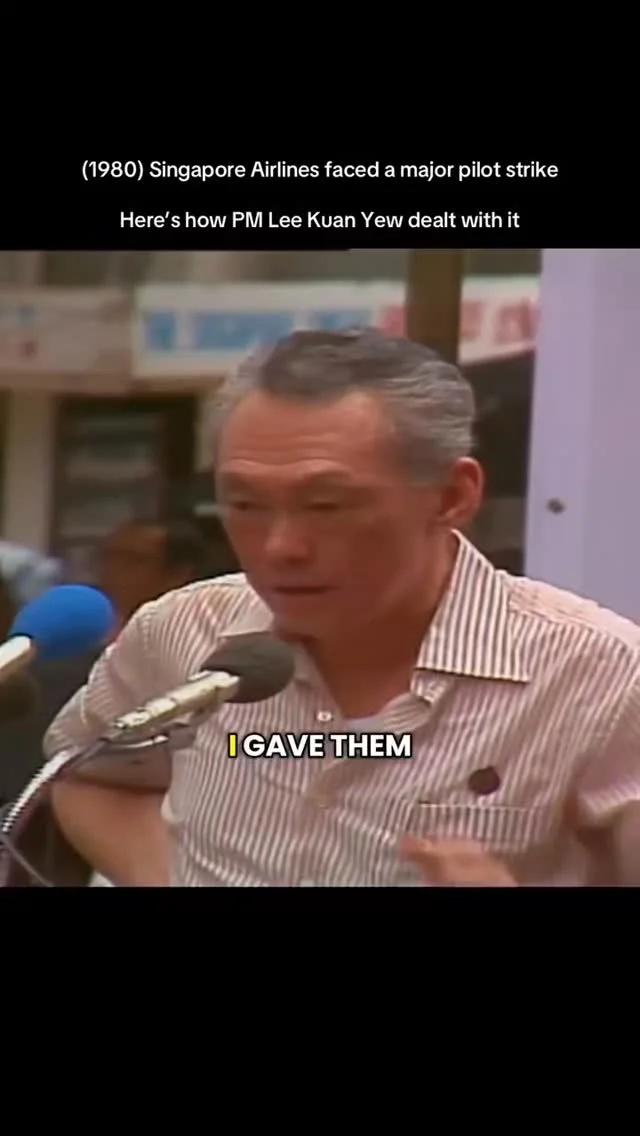 Lee Kuan Yew's Ultimatum Crushed Pilot Strike