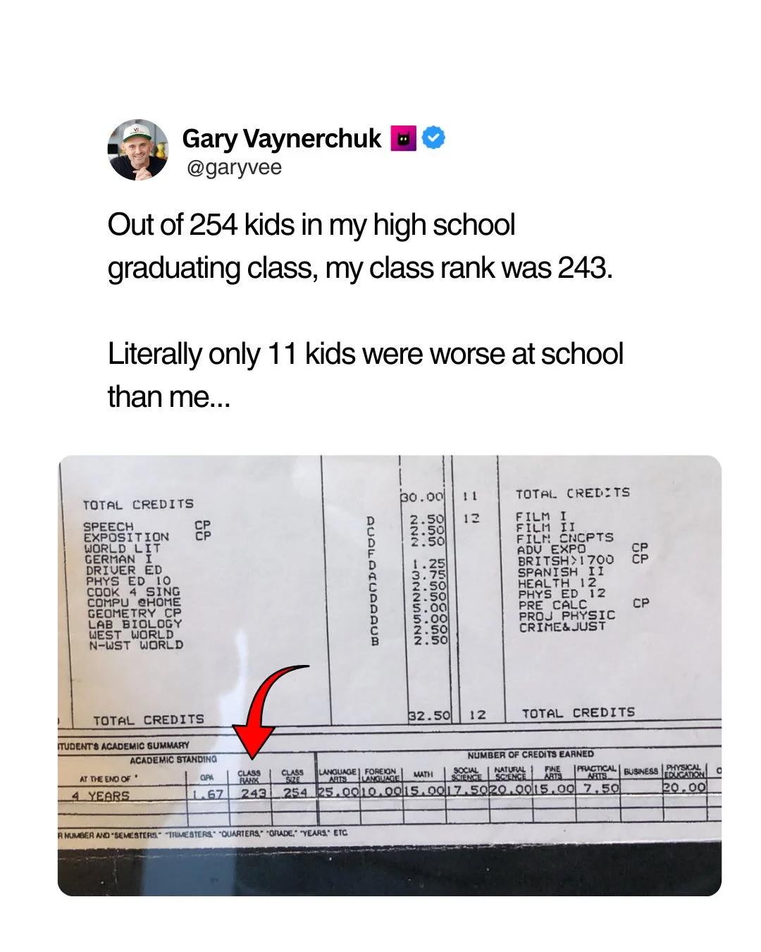 Good Grades Aren't the only Path to Success