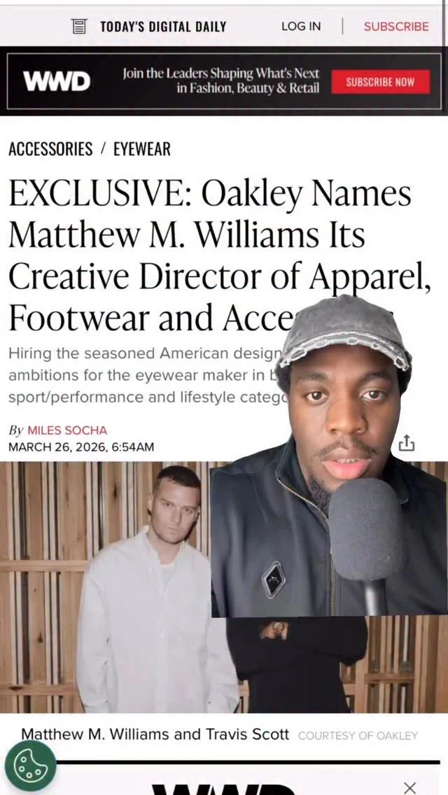 Oakley Hires Matthew Williams, Perfect Tech‑wear Fit