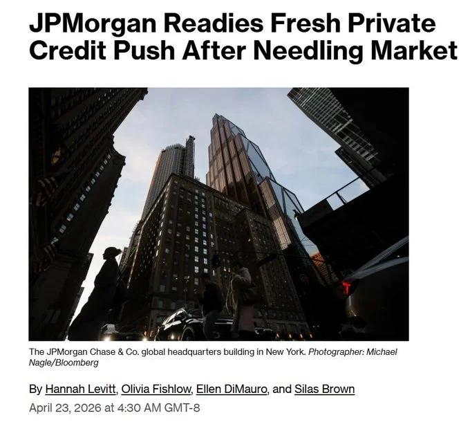 JPMorgan’s Private‑credit Playbook: Inflate Rates, Warn