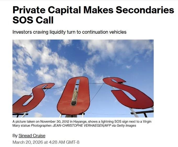 LP Secondaries Plunge Below Par as GP Continuations Surge