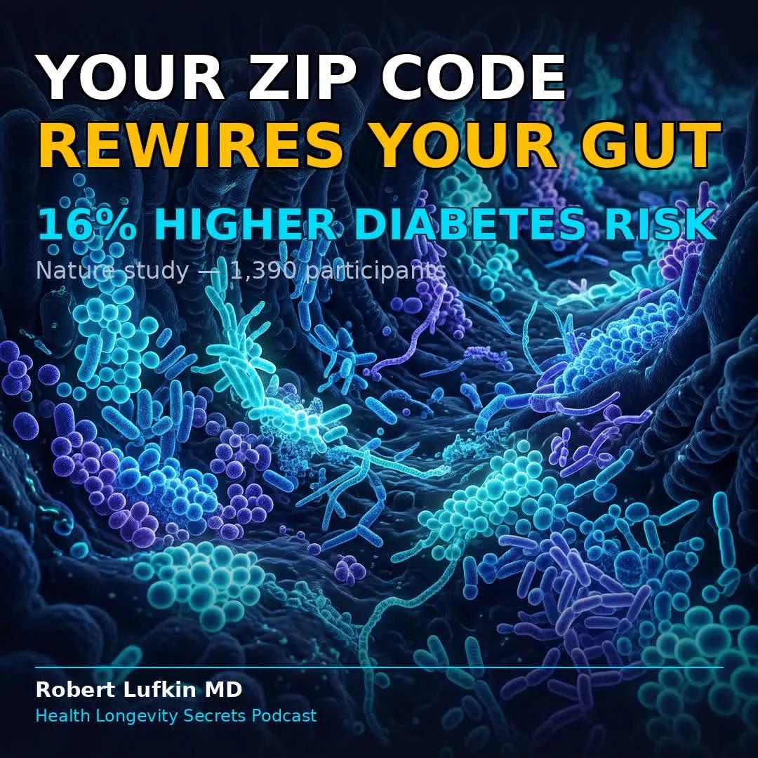 Your Zip Code Rewrites Gut Microbiome, Raises Diabetes Risk