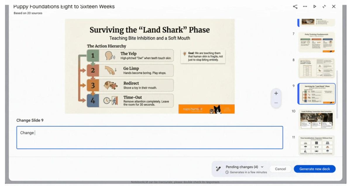 NotebookLM Adds Editable Slides and Custom Infographic Styles