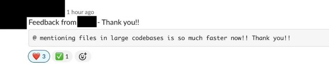 Tripled @‑Mention Speed in Massive Codebase with Claude Code