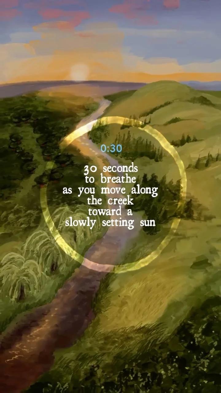 Find Calm in a 30‑Second Creekside Sunset