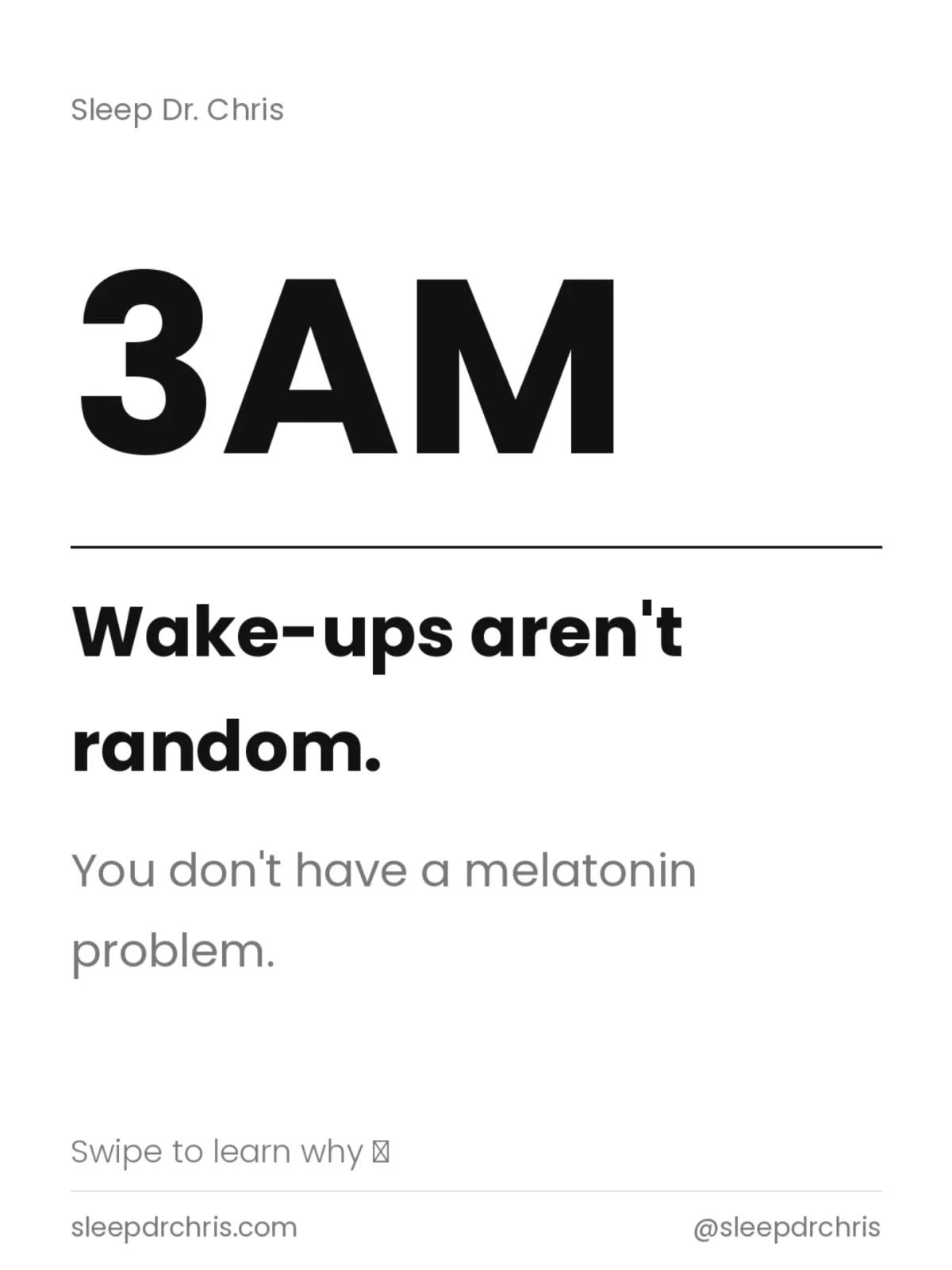 3 AM Wake‑Ups Signal Cortisol, Not Melatonin