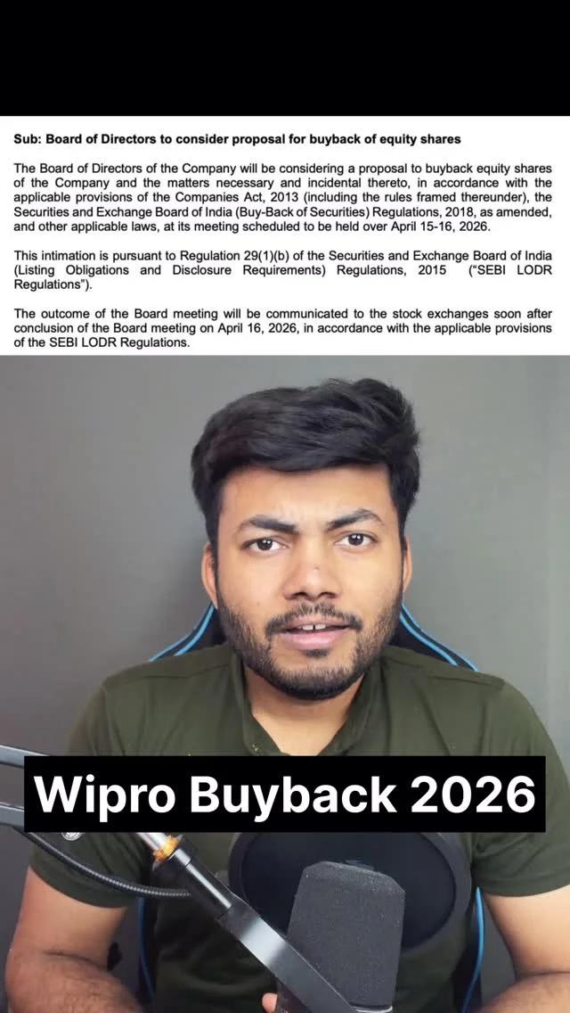 Wipro Announces 2026 Share Buyback Meeting Date