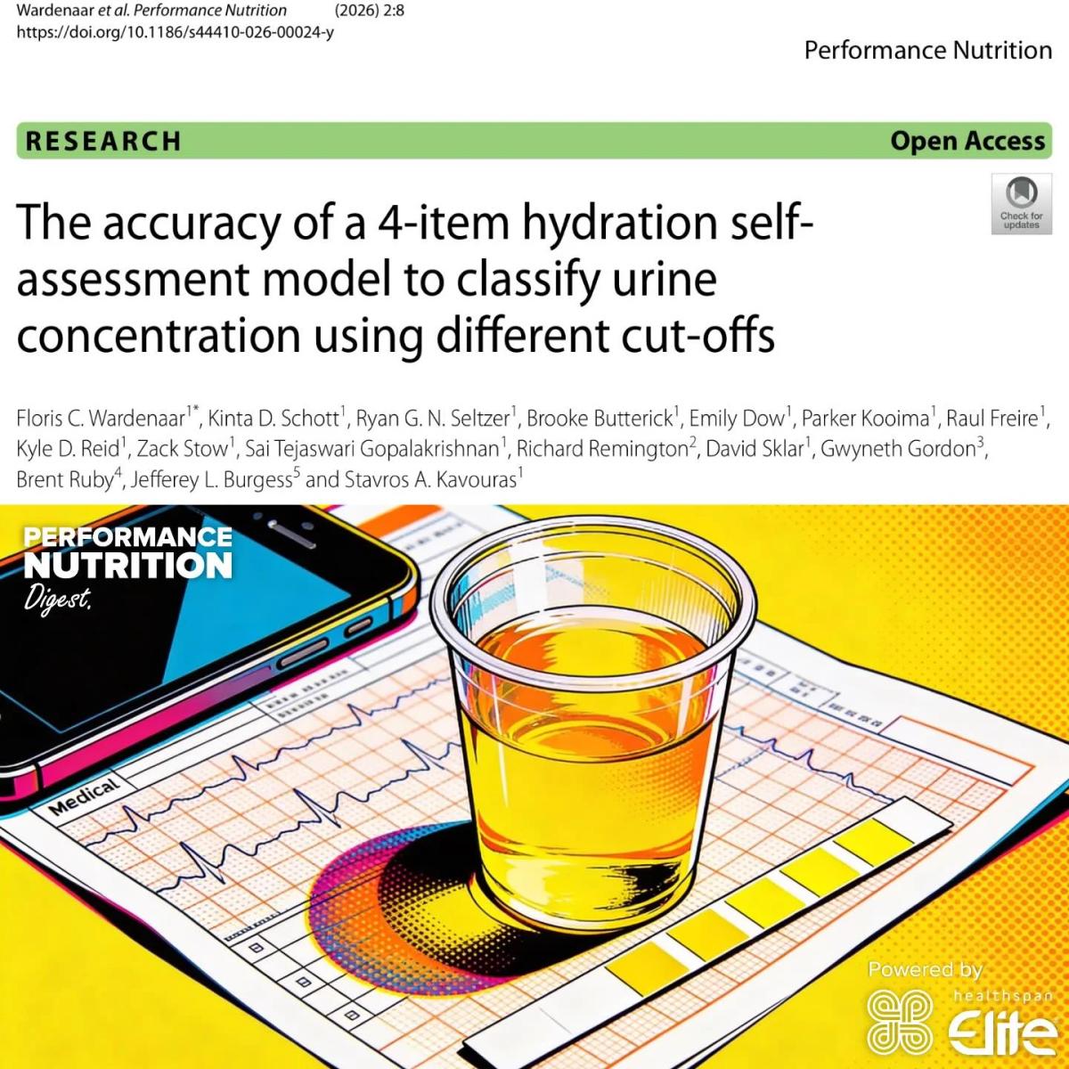 Self-Checks Accurately Gauge Hydration via Urine Specific Gravity