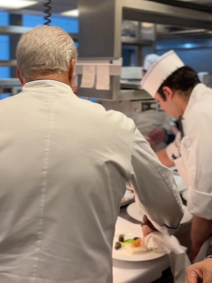 Team Hits Flow State Cooking Truffled Halibut