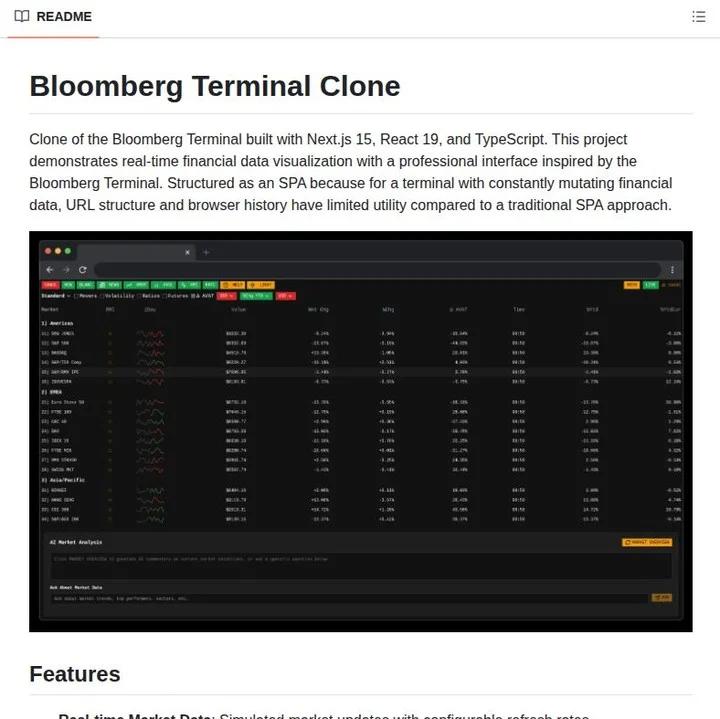 Free Open‑Source Bloomberg Terminal Clone Released
