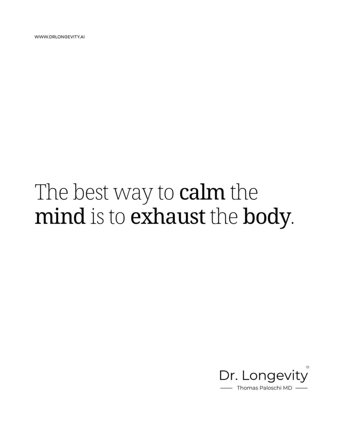 Exercise Cuts Mental Noise, Eases Stress and Anxiety