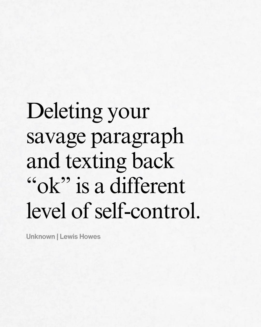 Powerful Calm: Not Every Moment Demands a Reaction