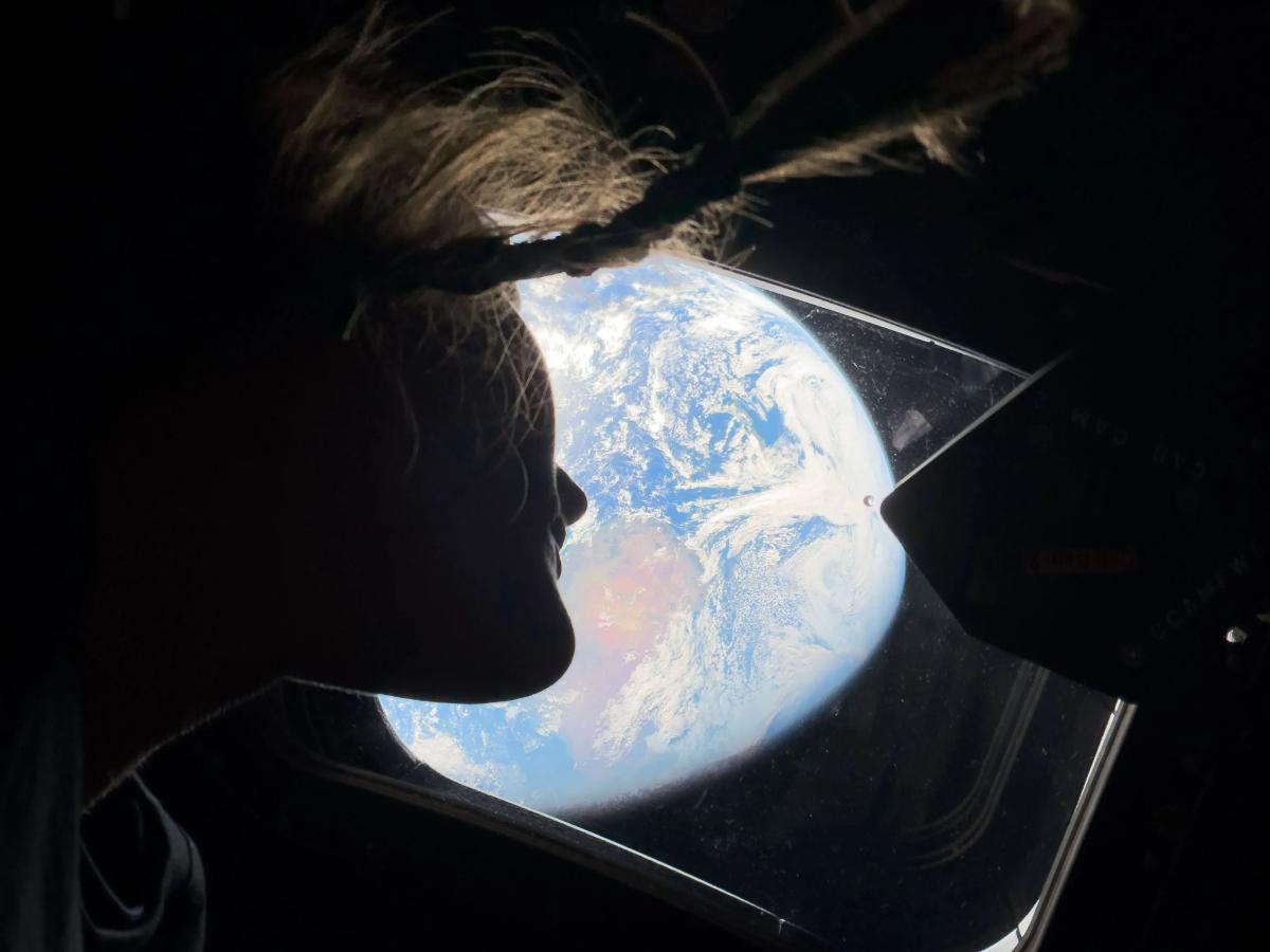 Christina Koch Marvels at Earth From Orion Capsule