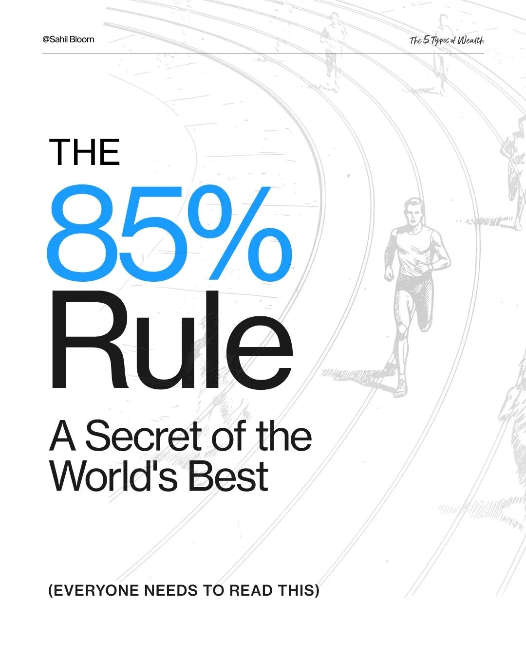 Push Less, Achieve More: Adopt the 85% Rule