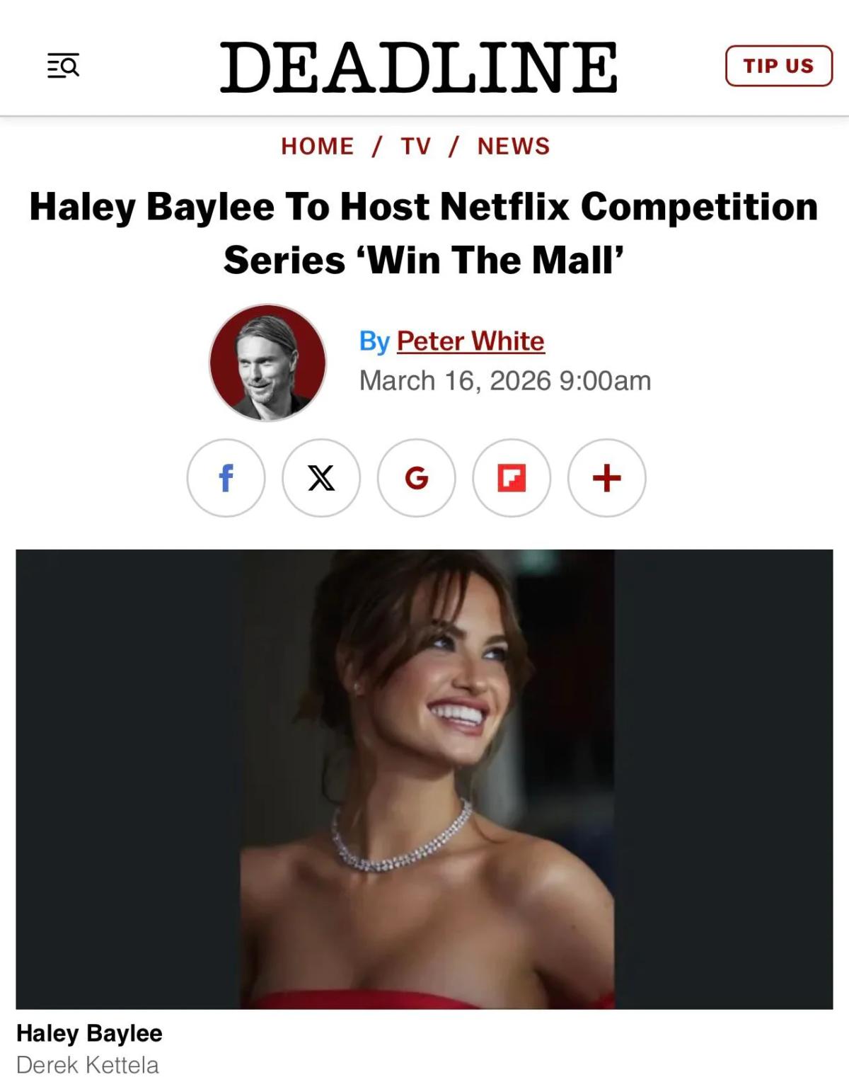 Haley Baylee to Host Netflix’s Shopping‑Strategy Show Win The Mall