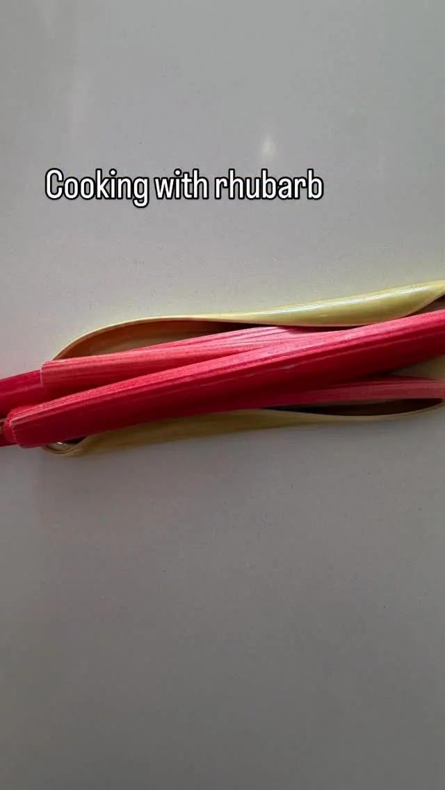 Testing Fresh Rhubarb for Upcoming Indian-Spiced Recipe