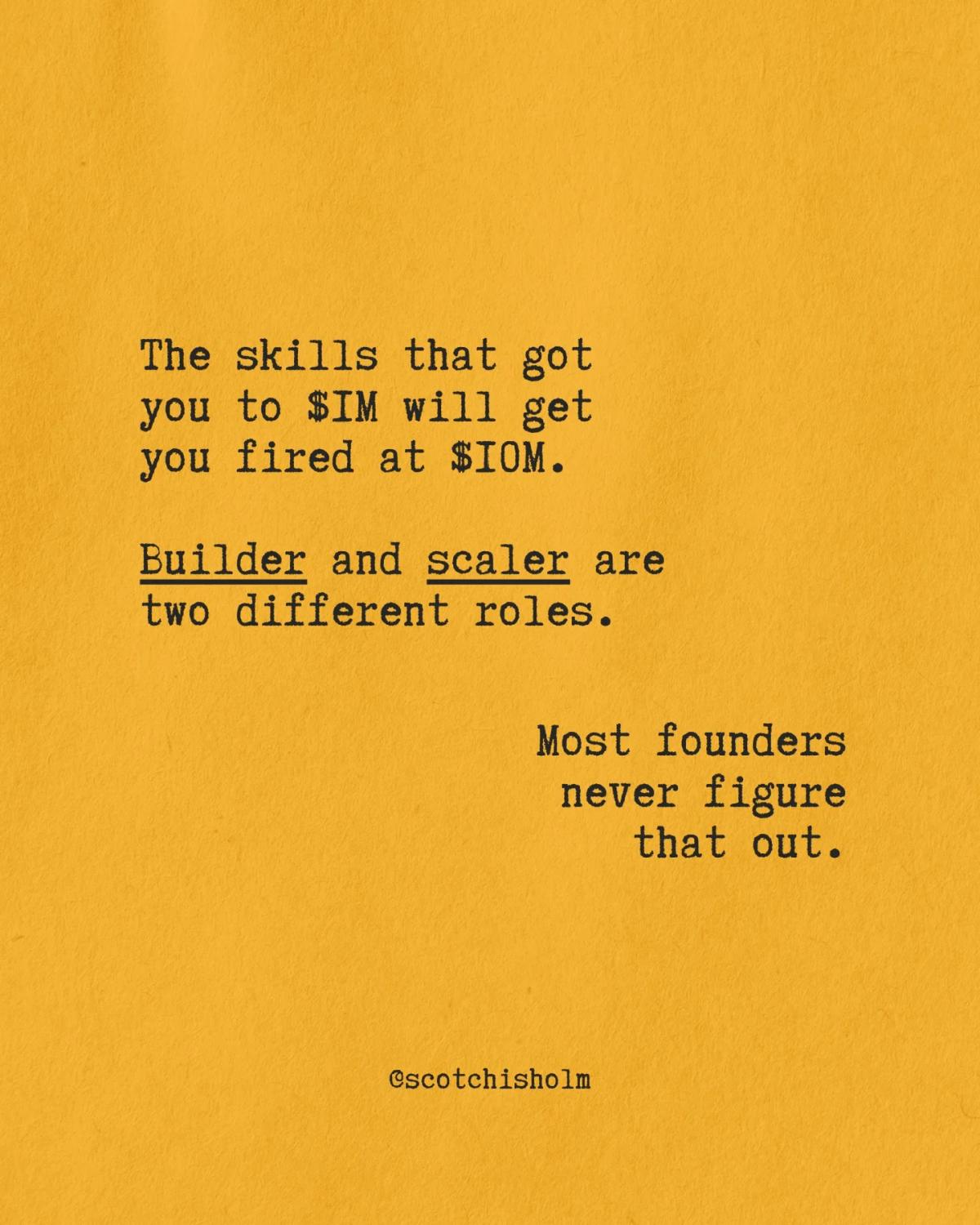 Founders Build Brilliantly, Yet Struggle Scaling Operations