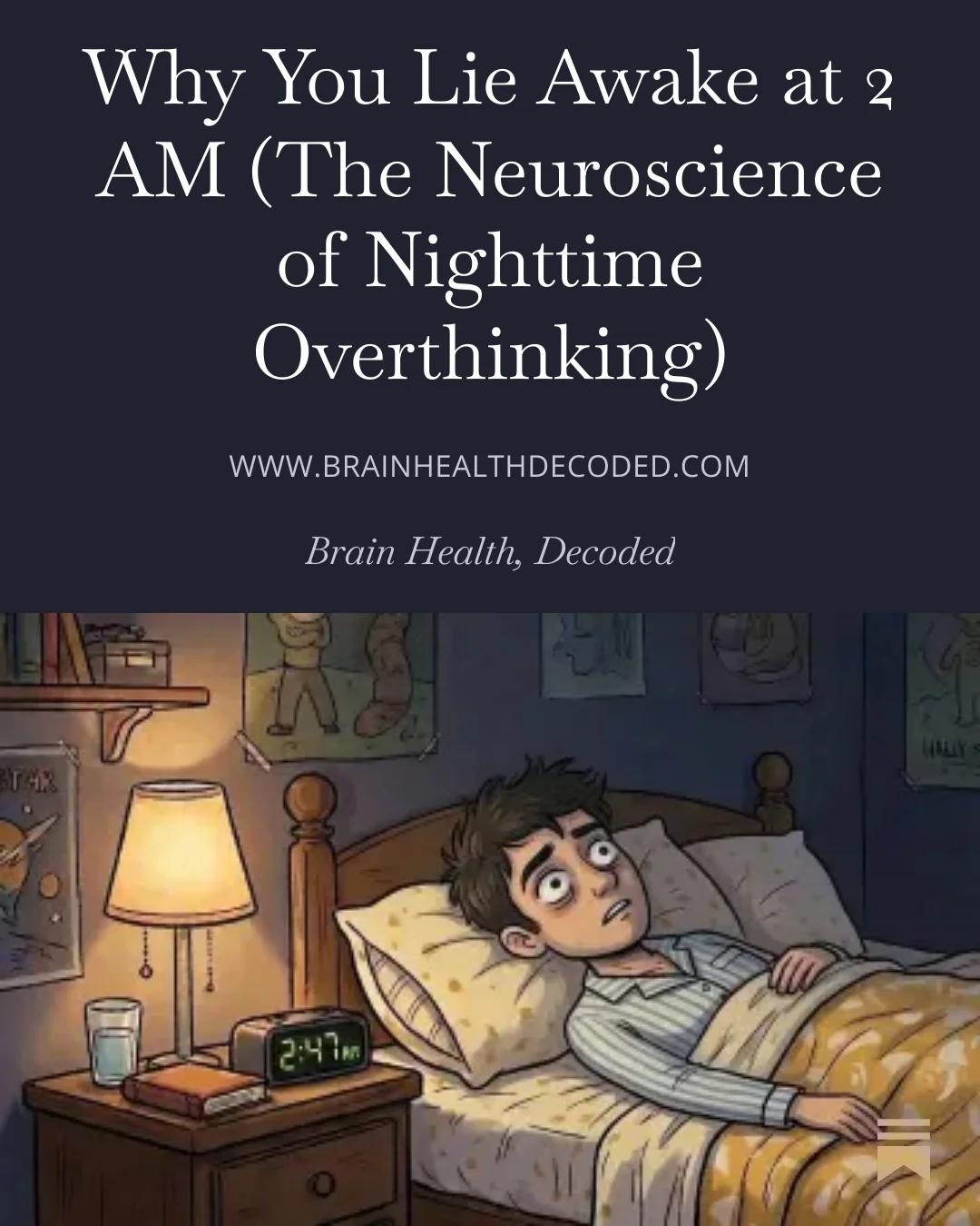 Stop Nighttime Overthinking: Treat Thoughts, Not Emergencies