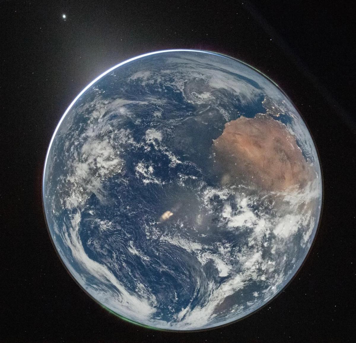 Moonlit Earth Reveals Aurora, Venus, Zodiac Light