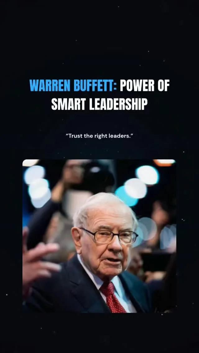Trust, Leadership, Speed: Buffett’s Blueprint for Market Success