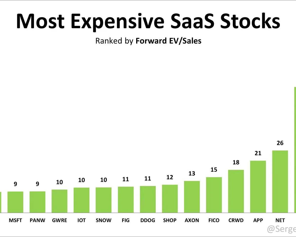 SaaS Giants Trade at Sky‑high EV/Sales Multiples